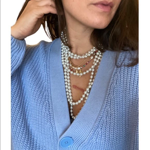 Pearl Strand Faux Jewelry necklace 100 inches - Picture 2 of 4